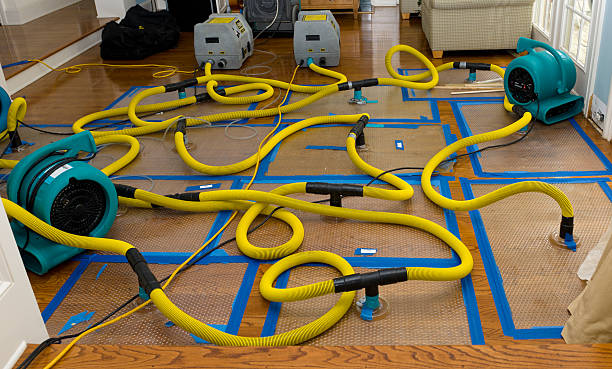 Professional Flood Damage Restoration technician working in Rockbridge, OH